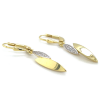 gouden oorhangers met zirkonia steentjes - 600834
