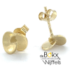 Geel gouden 3D oorknoppen - 600839 Geel gouden 3D oorknoppen - 600839