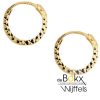 gouden oorringen 1,2 mm gediamanteerd 12mm - 600840 gouden oorringen 1,2 mm gediamanteerd 12mm - 600840