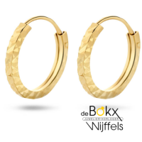 kleine gouden oorringen met een diamater van 10mm - 600841 kleine gouden oorringen met een diamater van 10mm - 600841