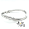 bangelarmband in zilver met zirkonia steentjes - 600847 bangelarmband in zilver met zirkonia steentjes - 600847