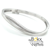 bangelarmband in zilver met zirkonia steentjes - 600847 bangelarmband in zilver met zirkonia steentjes - 600847