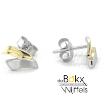 oorknopjes zilver met goud laagje - 600849 oorknopjes zilver met goud laagje - 600849