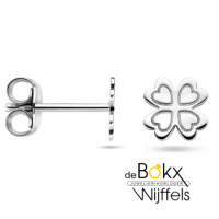oorknoppen klavertjes zilver - 600854 oorknoppen klavertjes zilver - 600854