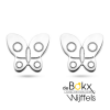 vlinder oorknopjes zilver - 600857 vlinder oorknopjes zilver - 600857