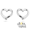 hartjes opengewerkte oorknopjes zilver - 600858 hartjes opengewerkte oorknopjes zilver - 600858
