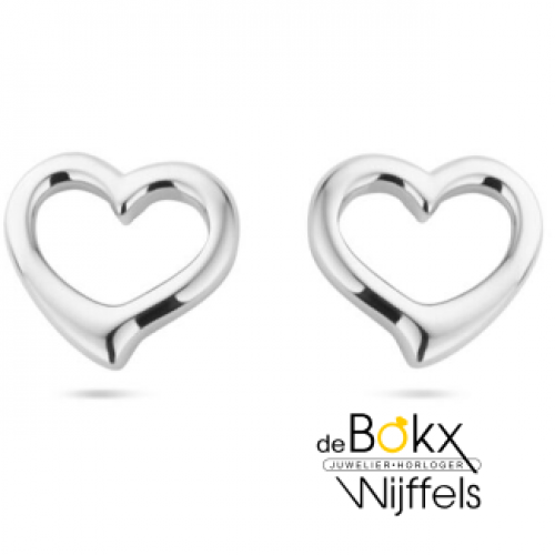 hartjes opengewerkte oorknopjes zilver - 600858 hartjes opengewerkte oorknopjes zilver - 600858
