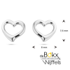 hartjes opengewerkte oorknopjes zilver - 600858 hartjes opengewerkte oorknopjes zilver - 600858
