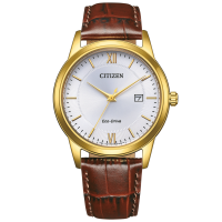 Citizen heren horloge AW1782-11A eco-drive met lederen band - 600867 Citizen heren horloge AW1782-11A eco-drive met lederen band - 600867