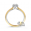 Diamanten ring emerald 0.33 crt briljant maat 54 - 600869 Diamanten ring emerald 0.33 crt briljant maat 54 - 600869