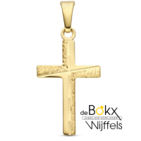kruisje goud robuust bewerkt - 600885 kruisje goud robuust bewerkt - 600885