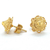 zeeuwse knoop oorknoppen 10mm goud kleurig - 600902 zeeuwse knoop oorknoppen 10mm goud kleurig - 600902