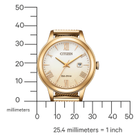 citizen dames horloge goudkleurig eco-drive 10 bar met saffier glas EW2623-70P - 600918 citizen dames horloge goudkleurig eco-drive 10 bar met saffier glas EW2623-70P - 600918
