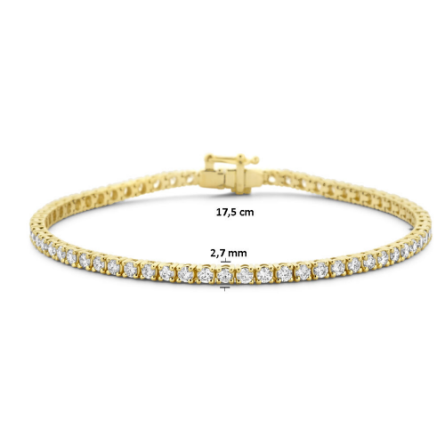 tennisarmband met lab grown diamant 3.00ct g si 2,7 mm 17,5 cm - 600953 tennisarmband met lab grown diamant 3.00ct g si 2,7 mm 17,5 cm - 600953