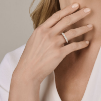 gouden ring met lab grown diamant 1.00ct h si maat54 - 600956