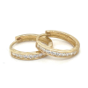 gouden oorringen 12mm met zirkonia 12mm - 600959 gouden oorringen 12mm met zirkonia 12mm - 600959