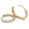 gouden oorringen 12mm met zirkonia 12mm - 600959 gouden oorringen 12mm met zirkonia 12mm - 600959