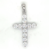 kruis zilver met veel zirkonia steentjes - 600978 kruis zilver met veel zirkonia steentjes - 600978