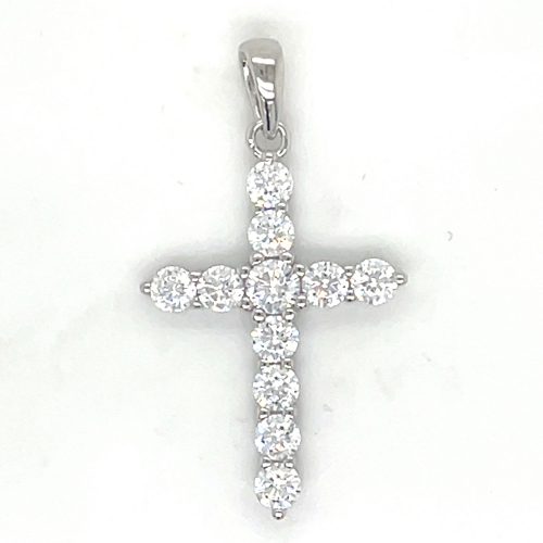 kruis zilver met veel zirkonia steentjes - 600978 kruis zilver met veel zirkonia steentjes - 600978