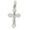 Kruisje in zilver met zirkonia steentjes - 600979 Kruisje in zilver met zirkonia steentjes - 600979