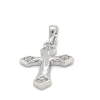 Kruisje in zilver met zirkonia steentjes - 600979 Kruisje in zilver met zirkonia steentjes - 600979
