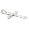 groot kruis zilver glimmend afgewerkt 37mm - 600983 groot kruis zilver glimmend afgewerkt 37mm - 600983