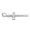 groot kruis zilver glimmend afgewerkt 37mm - 600983 groot kruis zilver glimmend afgewerkt 37mm - 600983