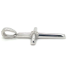 glimmend kruis in zilver met zirkonia steentjes in de vorm van een X - 600984 glimmend kruis in zilver met zirkonia steentjes in de vorm van een X - 600984