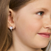 klapoorringen voor kinderen met emaille  met een muisje 10 mm - 600990