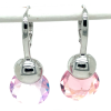 oorhangers carezza met licht rose shimmer kristal - 600994 oorhangers carezza met licht rose shimmer kristal - 600994