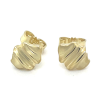 Oorknoppen geel goud bewerkt - 601000 Oorknoppen geel goud bewerkt - 601000