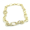 armband zilver met goud kleurig - 601004 armband zilver met goud kleurig - 601004