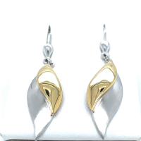 oorhangers met haken in zilver en goud - 601005