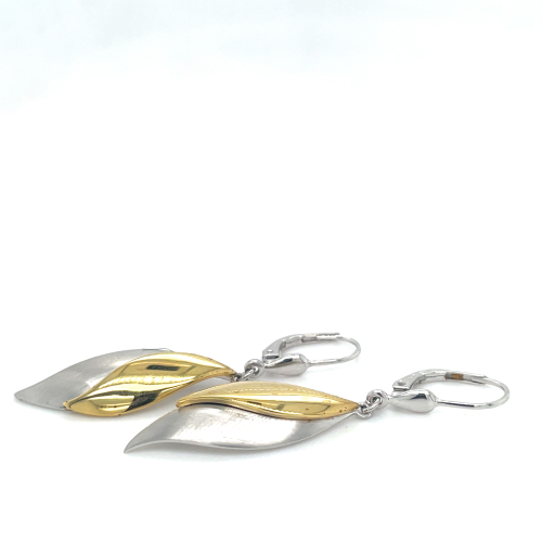 oorhangers met haken in zilver en goud - 601005 oorhangers met haken in zilver en goud - 601005