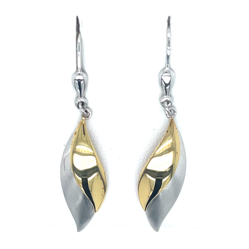 oorhangers met haken in zilver en goud - 601005 oorhangers met haken in zilver en goud - 601005