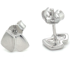zilver oorknoppen met een glimmend en mat vlak - 601010 zilver oorknoppen met een glimmend en mat vlak - 601010