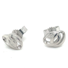 zilver oorknoppen met cirkels - 601011 zilver oorknoppen met cirkels - 601011