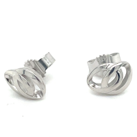 zilver oorknoppen met cirkels - 601011 zilver oorknoppen met cirkels - 601011