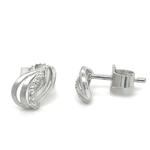 zilver oorknoppen met zirkonia steentjes - 601012 zilver oorknoppen met zirkonia steentjes - 601012