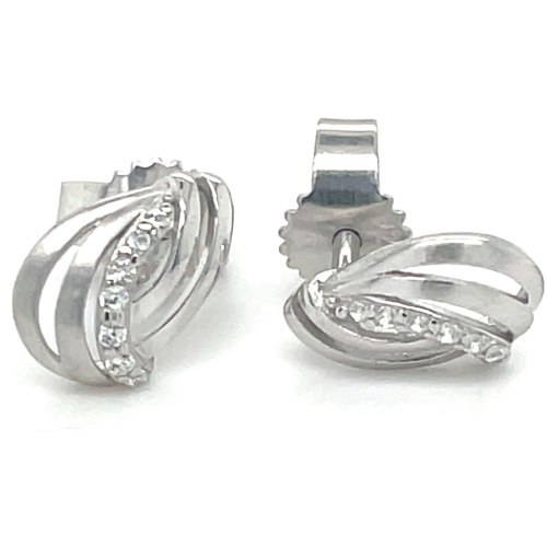 zilver oorknoppen met zirkonia steentjes - 601012 zilver oorknoppen met zirkonia steentjes - 601012