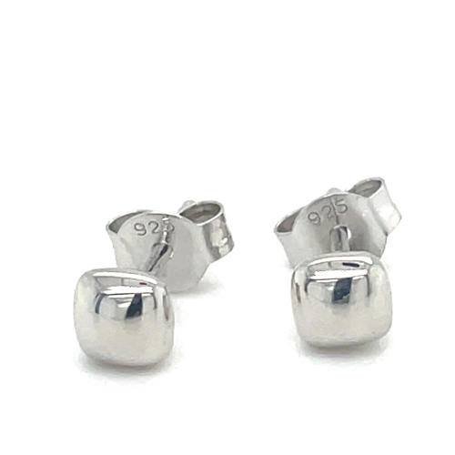 zilver oorknoppen vierkant gebold - 601013 zilver oorknoppen vierkant gebold - 601013