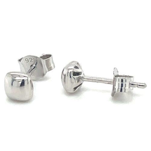 zilver oorknoppen vierkant gebold - 601013 zilver oorknoppen vierkant gebold - 601013