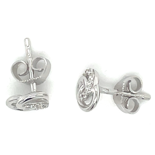 zilver oorknoppen 3 cirkels in 1 met zirkonia steentjes - 601015 zilver oorknoppen 3 cirkels in 1 met zirkonia steentjes - 601015