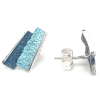 Arior oorknoppen klein Troia blauw - formanentera in zilver - 601018 Arior oorknoppen klein Troia blauw - formanentera in zilver - 601018