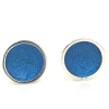 Arior cirkel oorknoppen singular klein blauw - 601041 Arior cirkel oorknoppen singular klein blauw - 601041