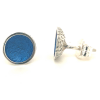 Arior cirkel oorknoppen singular klein blauw - 601041 Arior cirkel oorknoppen singular klein blauw - 601041