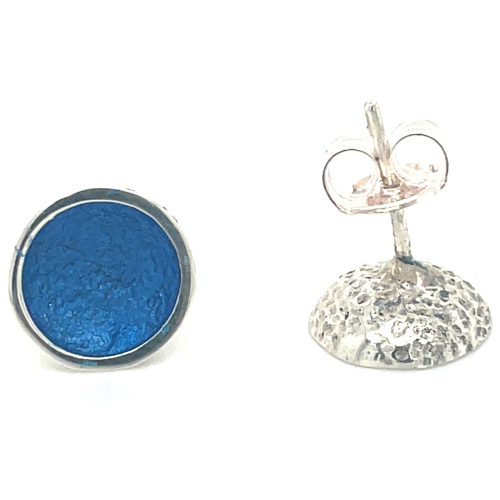 Arior cirkel oorknoppen singular klein blauw - 601041 Arior cirkel oorknoppen singular klein blauw - 601041