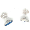 Arior cirkel oorknoppen singular klein blauw - 601041 Arior cirkel oorknoppen singular klein blauw - 601041