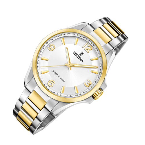 Festina heren horloge 2 kleurig F20657-1 Solar energie - 601064 Festina heren horloge 2 kleurig F20657-1 Solar energie - 601064
