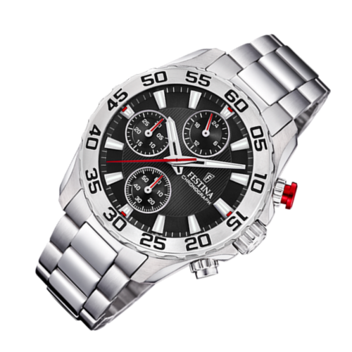 Festina chronograaf horloge zwart klein F20457/3 - 601067 Festina chronograaf horloge zwart klein F20457/3 - 601067